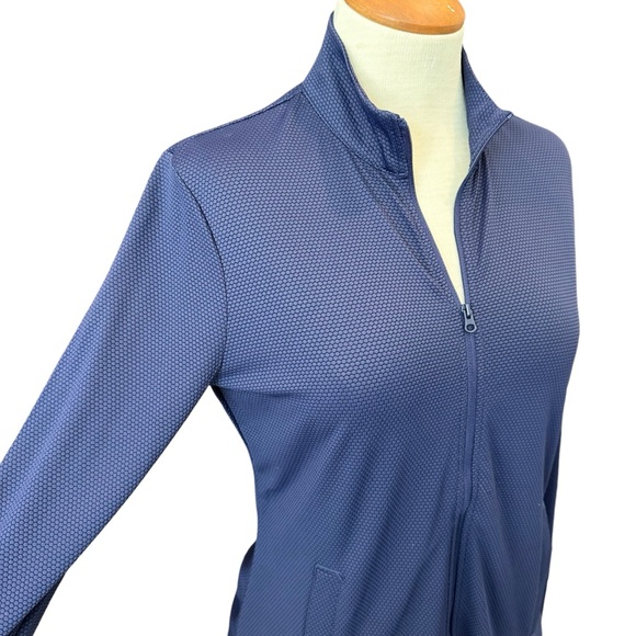 TOMMY BAHAMA GOLF FULL ZIP LIGHTWEIGHT NAVY BLUE JACKET ACTIVE WEAR ATHLEISURE - Picture 3 of 16